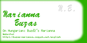 marianna buzas business card